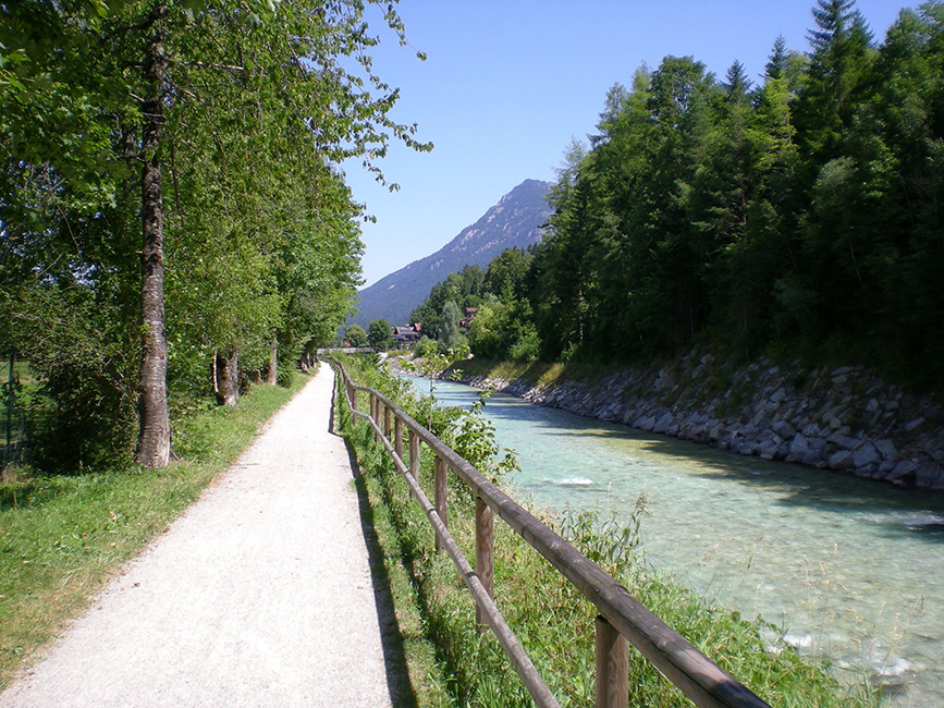 fietspad langs water